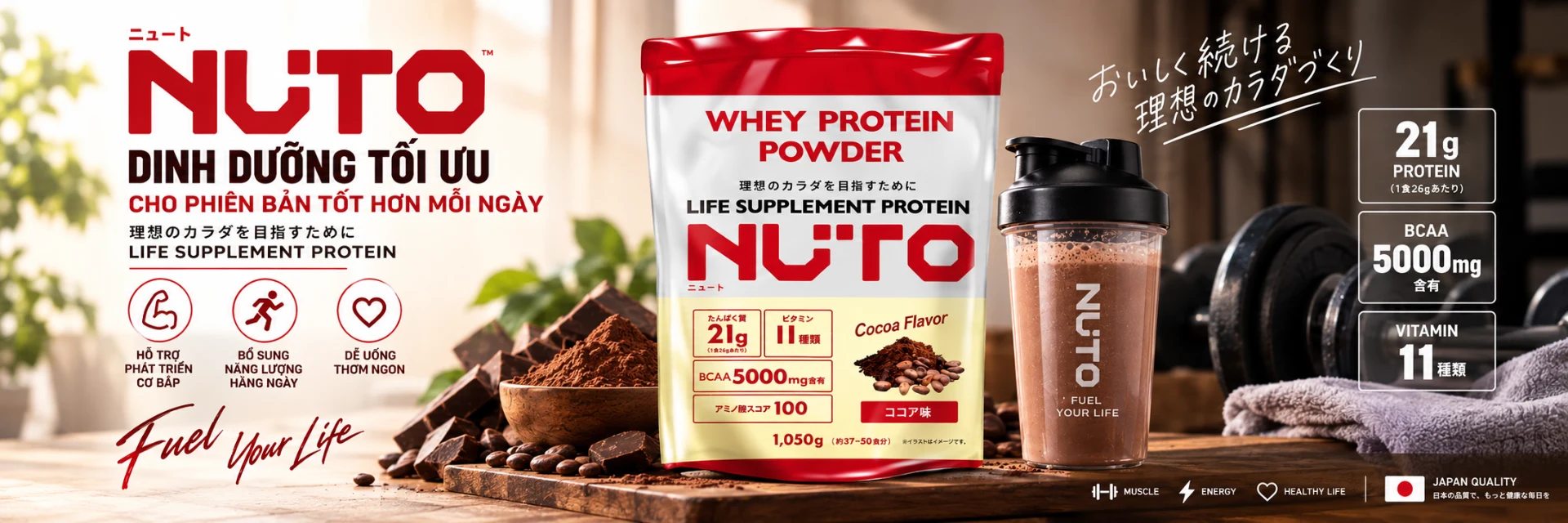 Đánh Giá Whey Protein Nuto 3kg (Cocoa): Tinh Chất Whey Concentrate Và Những Điều Cần Biết