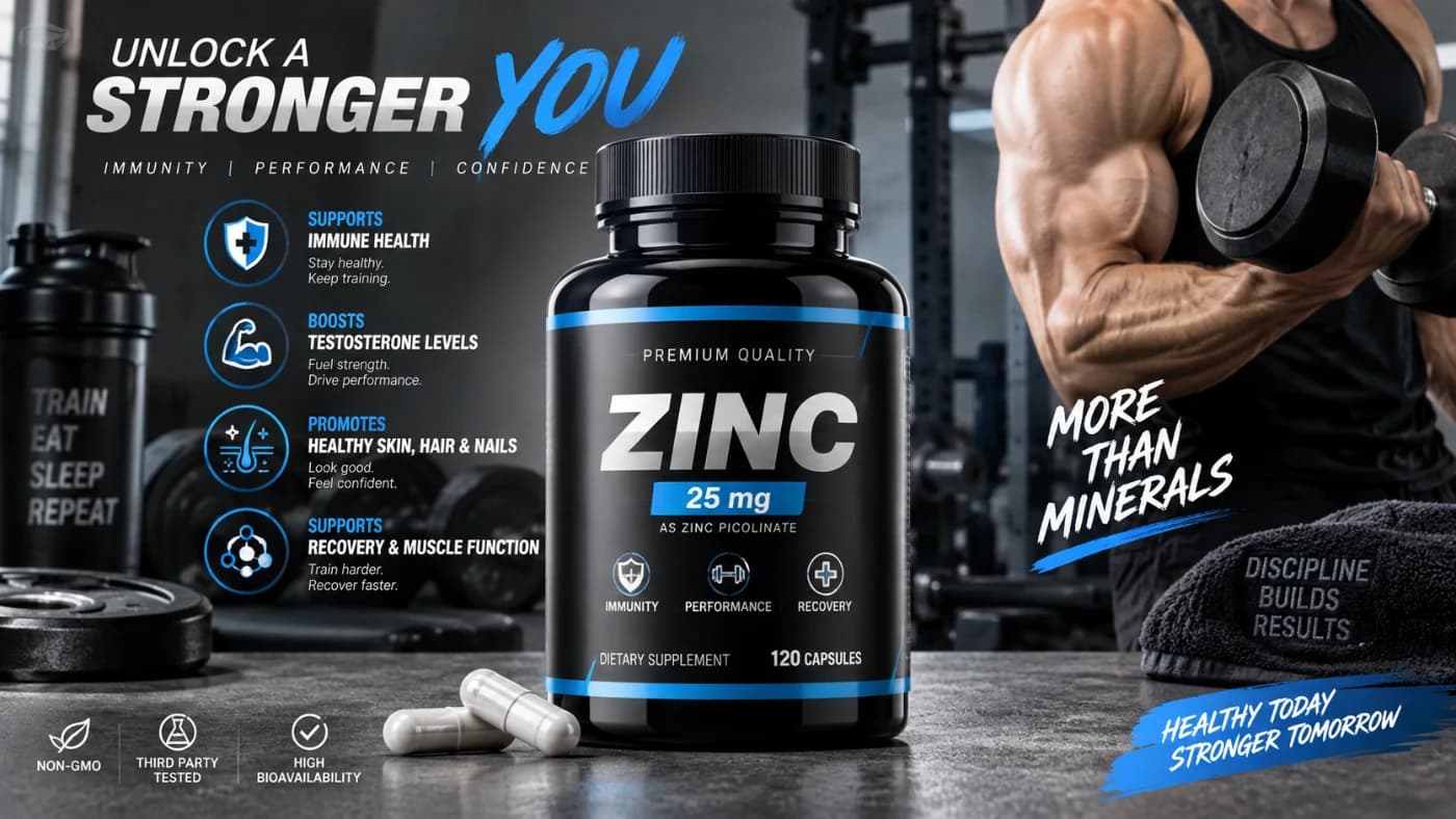 Vai Trò Của Kẽm (Zinc) Trong Sinh Lý Vận Động Và Tổng Hợp Cơ Bắp
